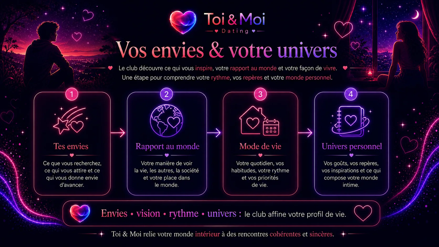 Toi & Moi Dating - ce qui guide votre coeur