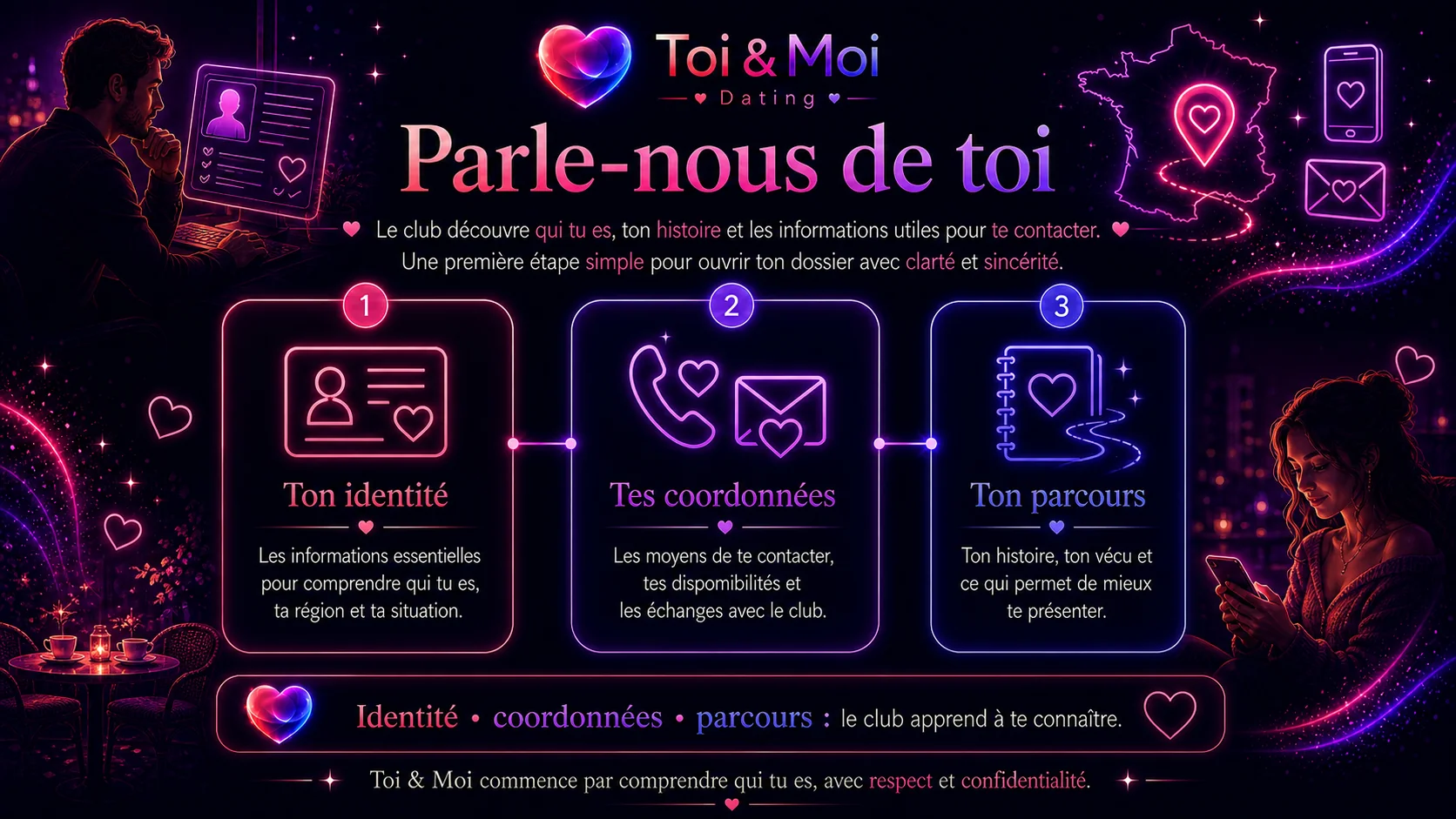 Toi & Moi Dating - parlez-nous de vous