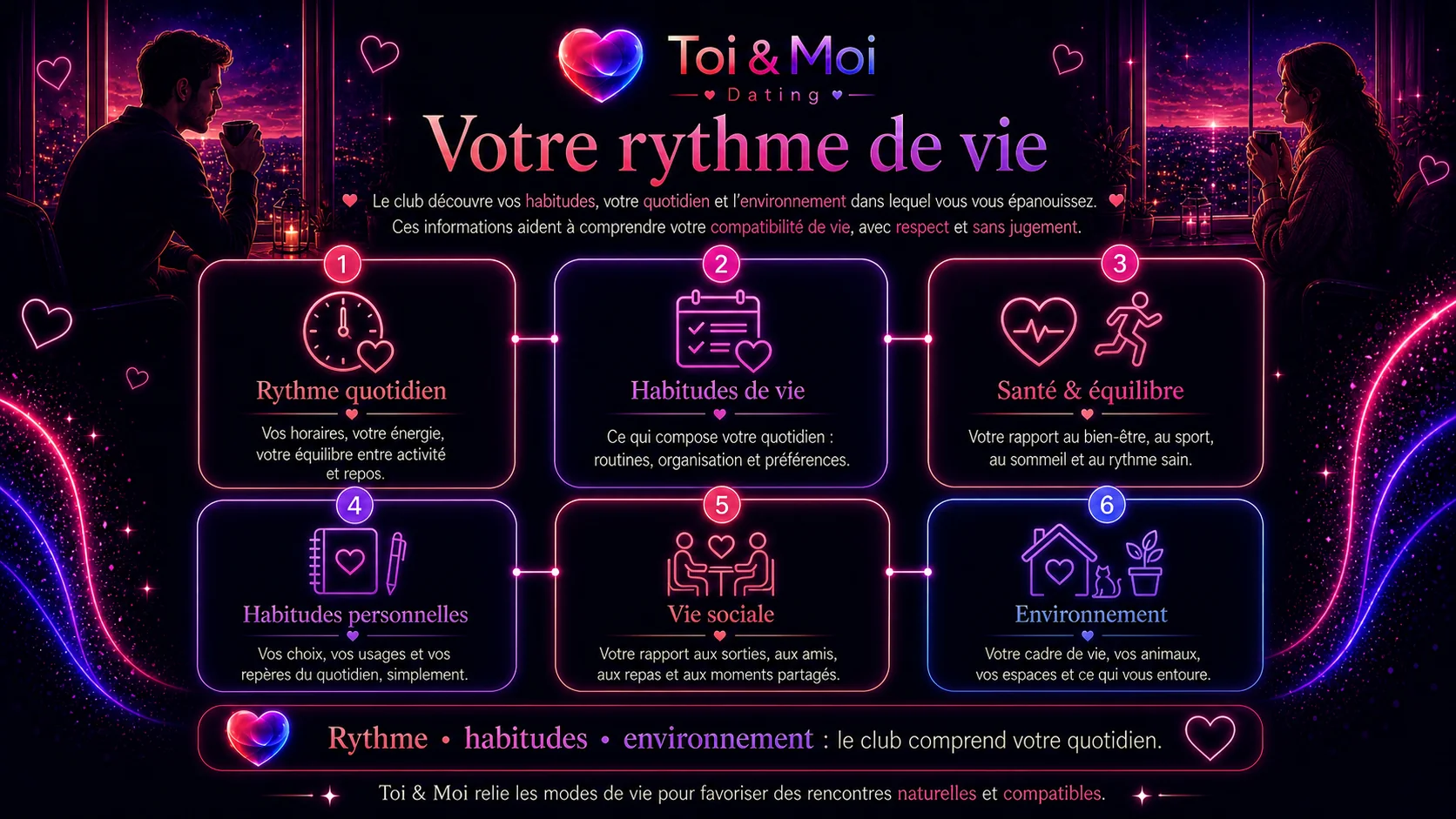 Toi & Moi Dating - ce qui guide votre coeur